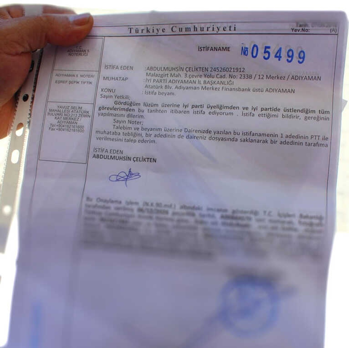 İyi Parti Adıyaman Teşkilatında Yaprak Dökümü