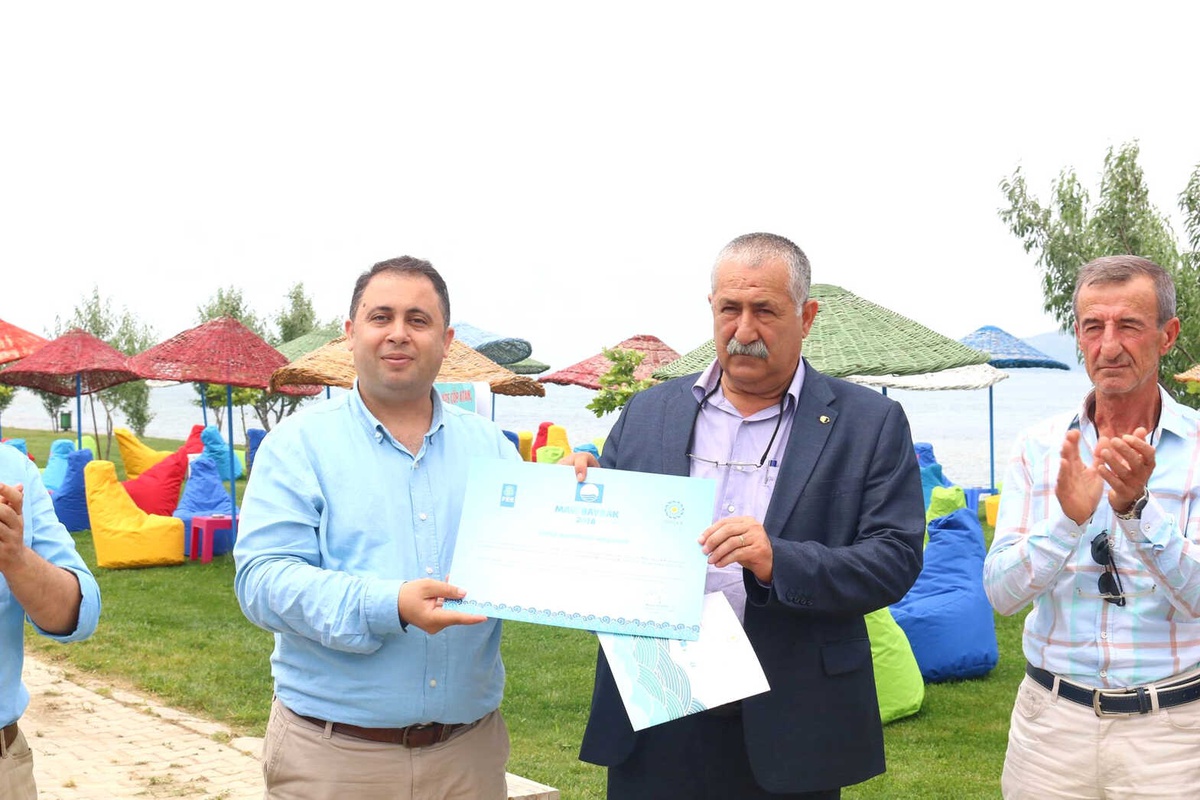 Kepez Beledİyesİ Halk Plajina Mavİ Bayrak