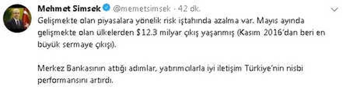 Başbakan Yardımcısı Şimşek: "Tcmb\'nin Attığı Adımlar Türkiye\'nin Nisbi Performansını Artırdı"