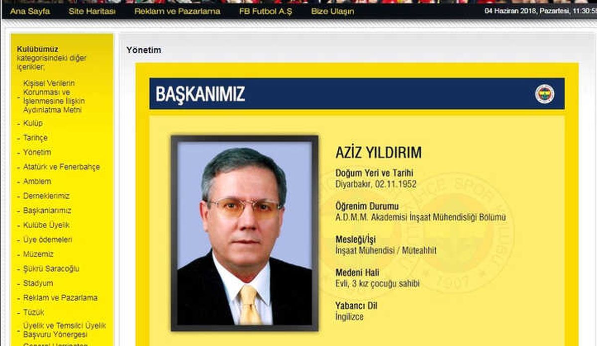 Fenerbahçe\'de Yönetim Güncellendi
