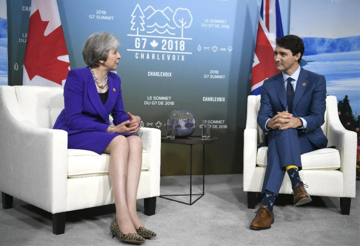 İngiltere Başbakanı May, Kanada Başbakanı Trudeau ile Görüştü