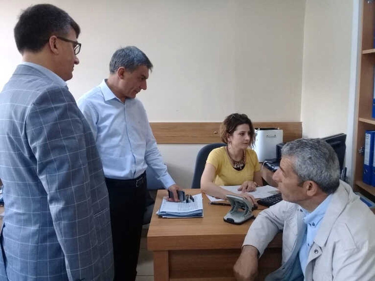 Kaymakam Özkan\'dan Nüfus Müdürlüğü Ziyareti