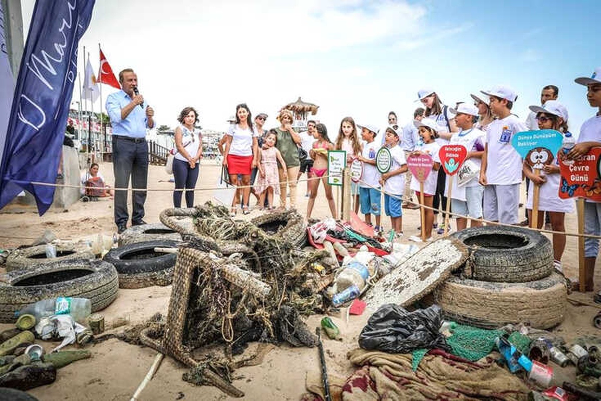 Minikler Temizliği Denizden Çıkartılan Çöplerle Öğrendi