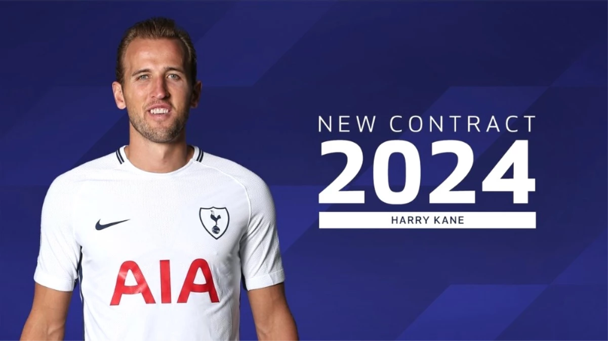 Tottenham, Harry Kane\'in Sözleşmesini 2024\'e Uzattı