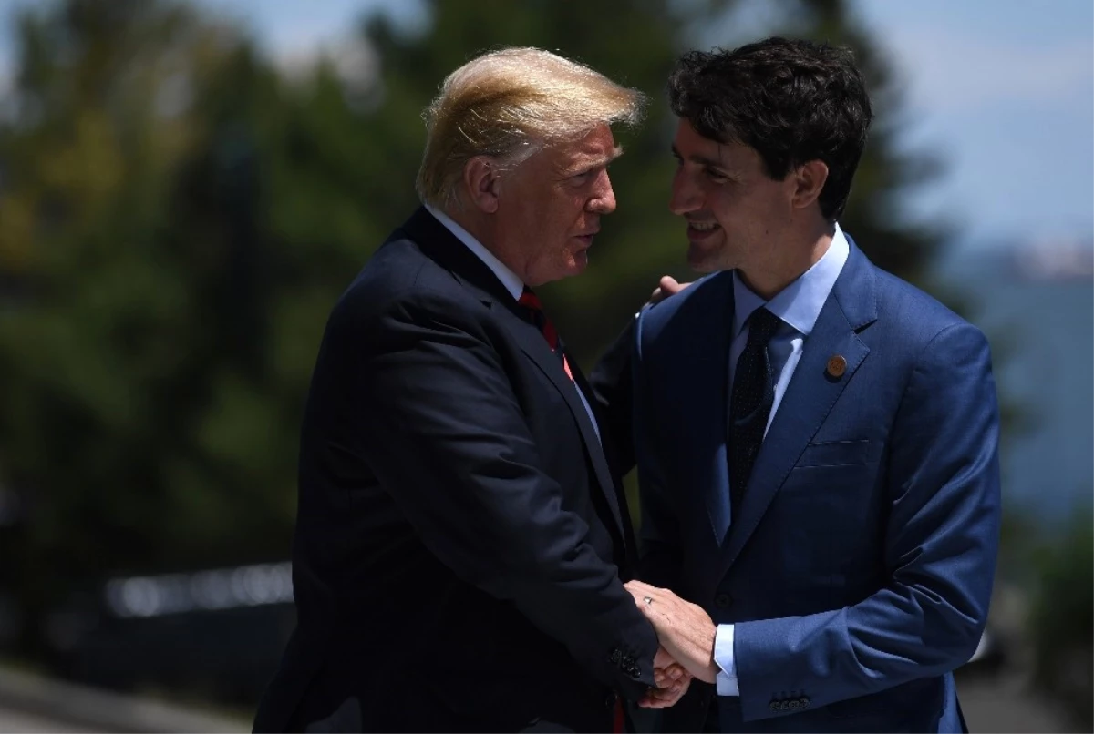 G7 Zirvesi\'nde Trump, Kanada Başbakanı ile Görüştü