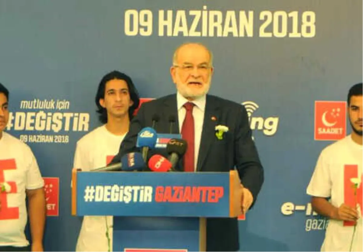 Karamollaoğlu, Gaziantep\'te \'E-miting\' Yaptı