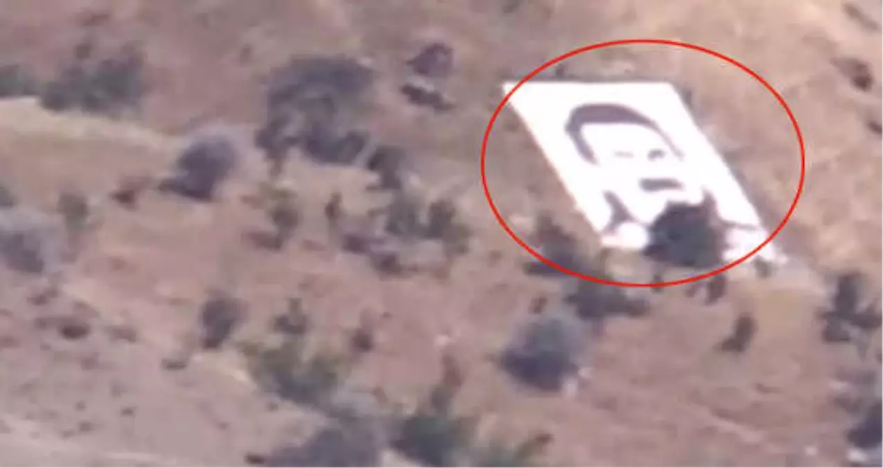 TSK\'nın Bir Numaralı Hedefi Kandil Dağı Böyle Görüntülendi! Öcalan, Posteri Asmışlar