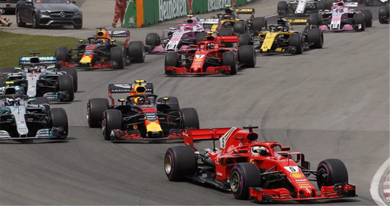 Formula 1 Kanada Grand Prix\'sinde Zafer Sebastian Vettel\'in Oldu