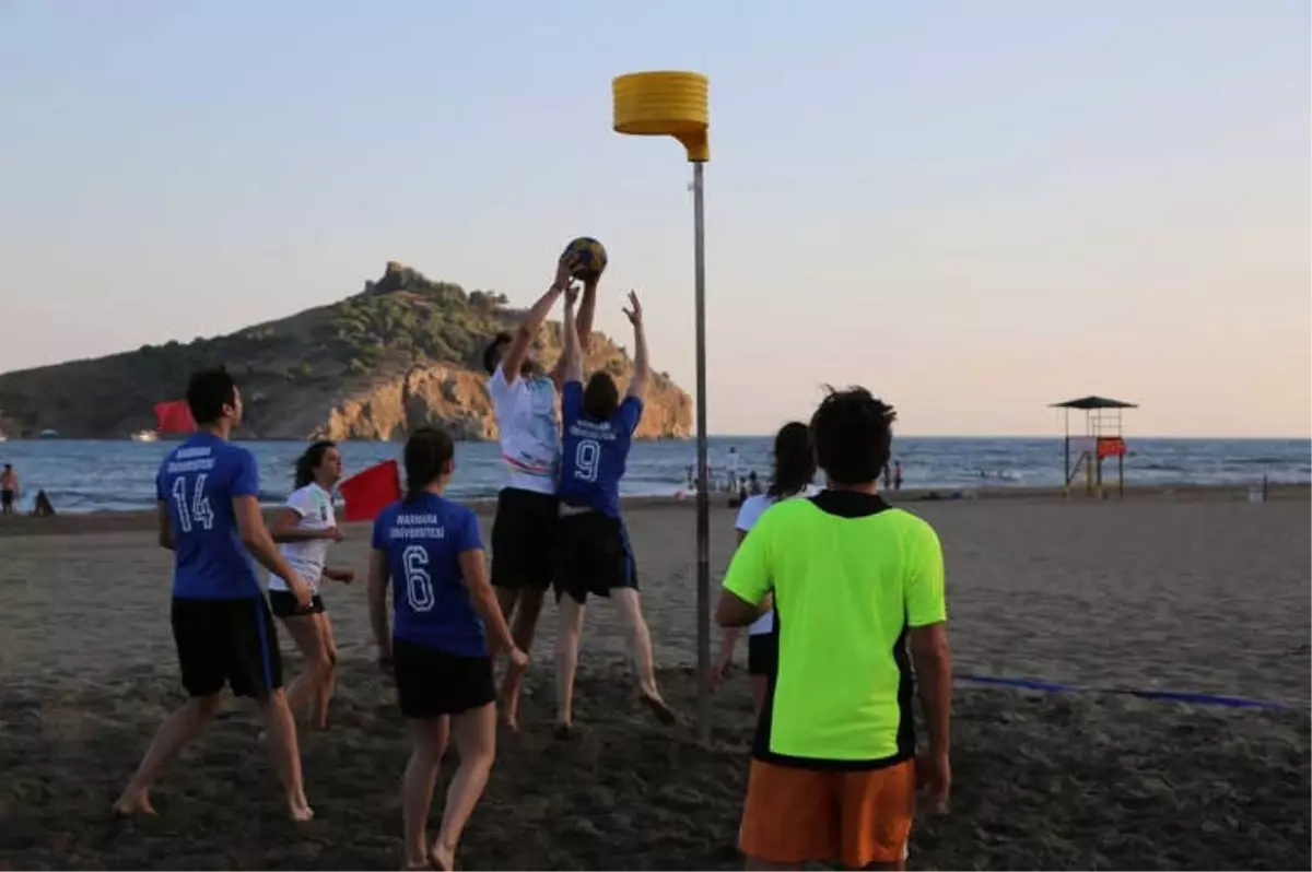 Muğla\'da Dünyaca Ünlü Sarıgerme Plajı Korfbol ile Şenlendi