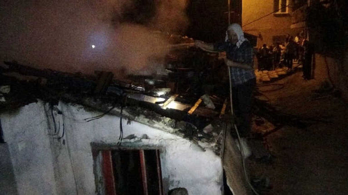 Metruk Binada Çıkan Yangın Korku ve Paniğe Neden Oldu