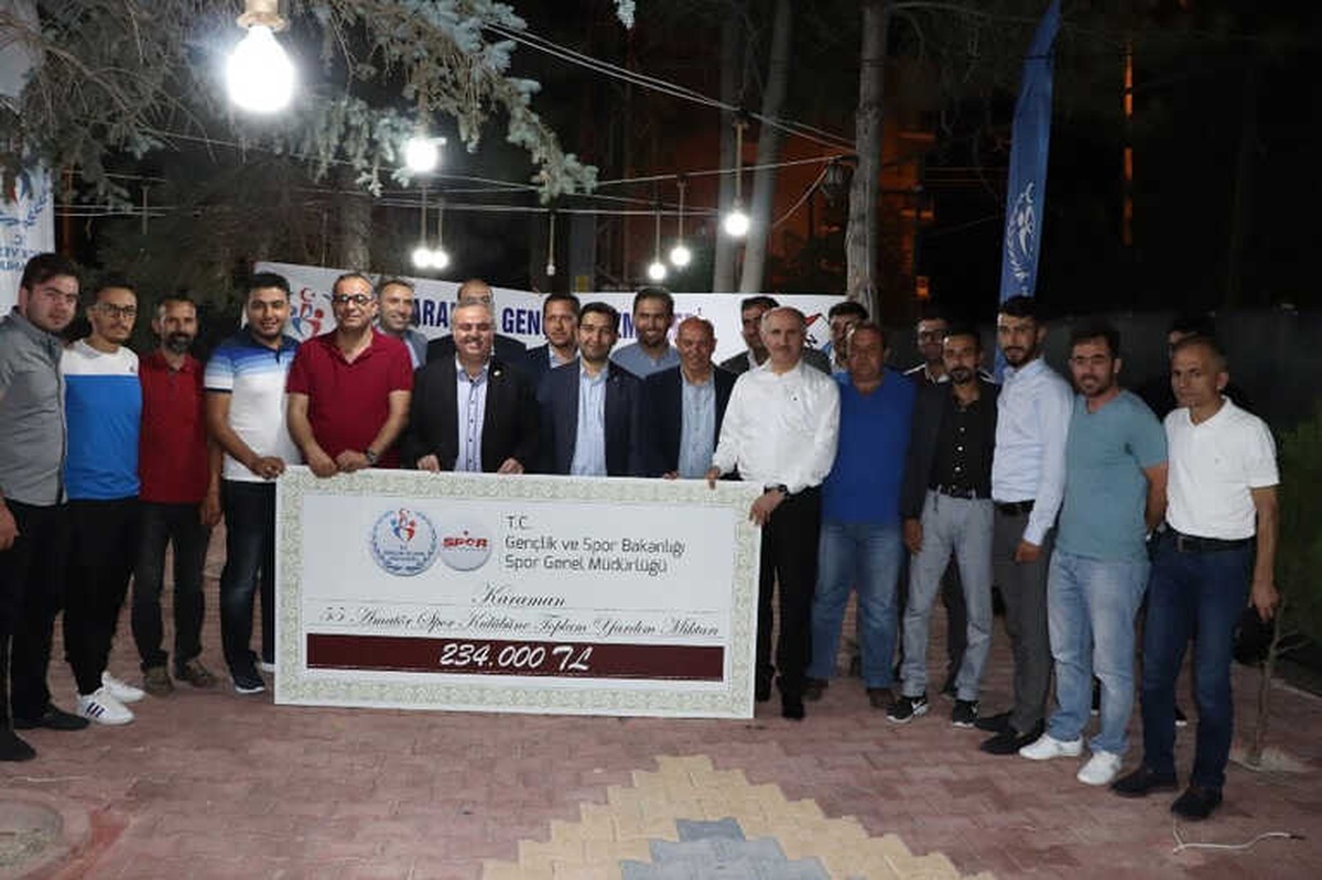 Karaman\'daki Amatör Spor Kulüplerine 234 Bin Liralık Destek