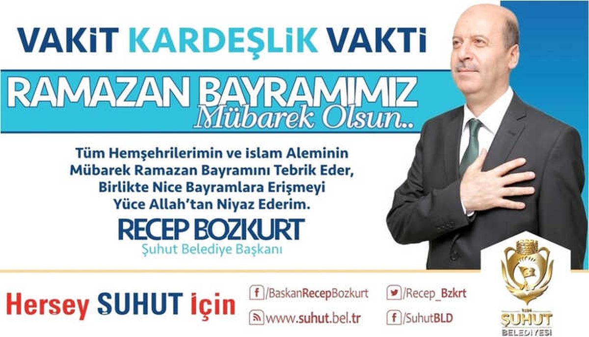 Başkan Bozkurt\'un Bayram Mesajı