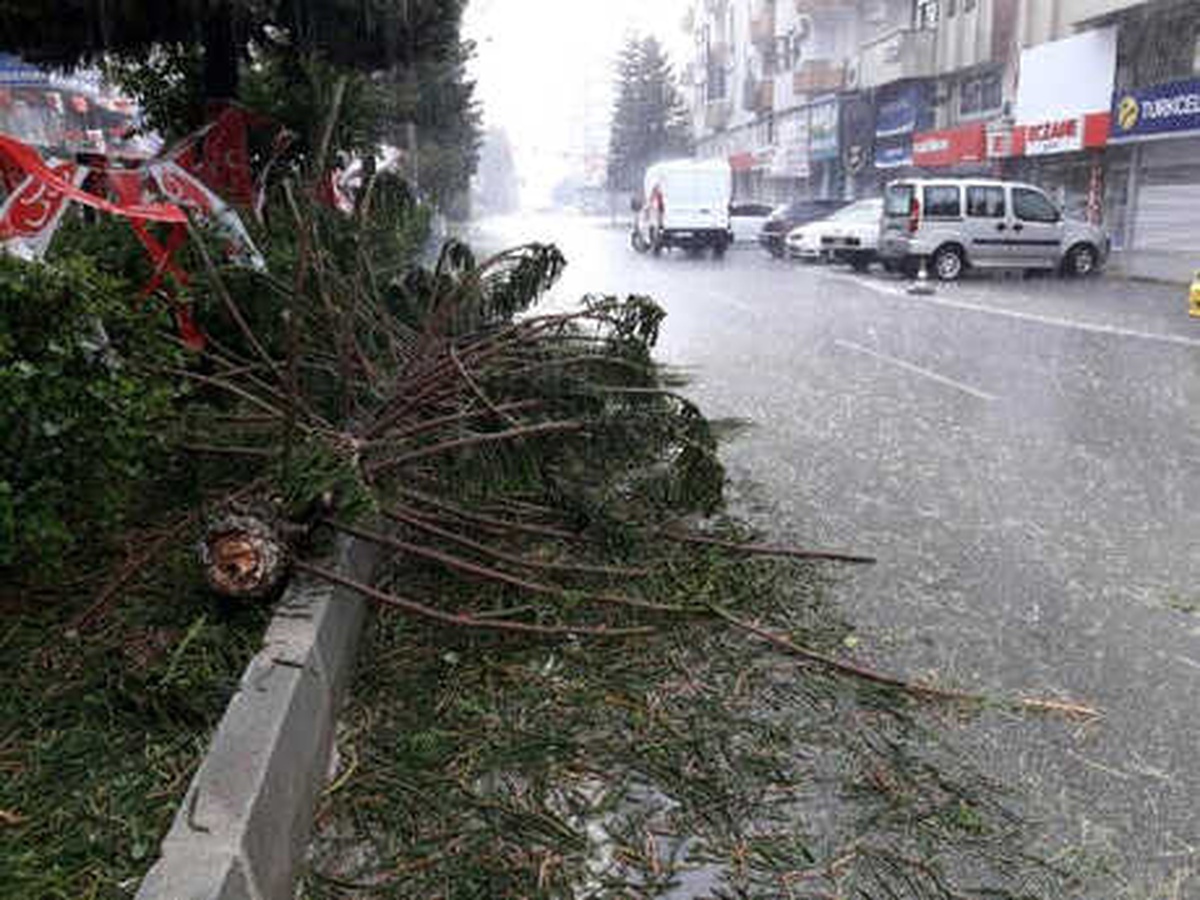 Antalya\'da Fırtına ve Dolu Tarım Alanlarını Vurdu (2)