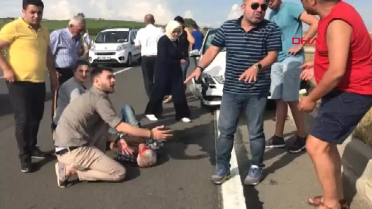 Tekirdağ Otomobille Motosiklet Çarpıştı 1 Yaralı