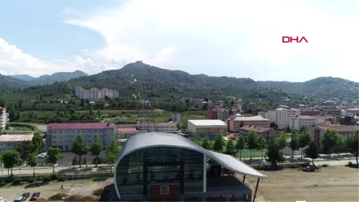 Trabzon Yapımı Tamamlanan Karadeniz\'in En Uzun Teleferik Hattına İlgi