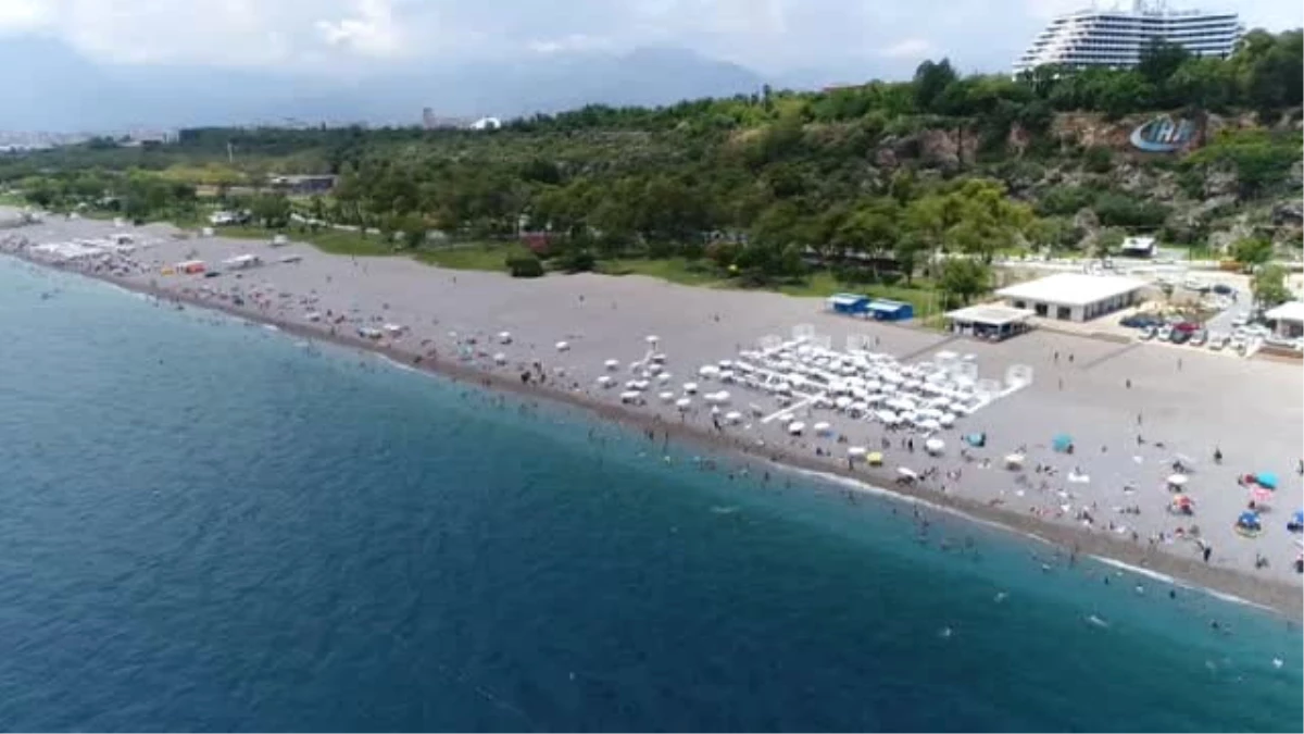 Bayramın Son Günü Sahillerdeki Yoğunluk Havadan Görüntülendi