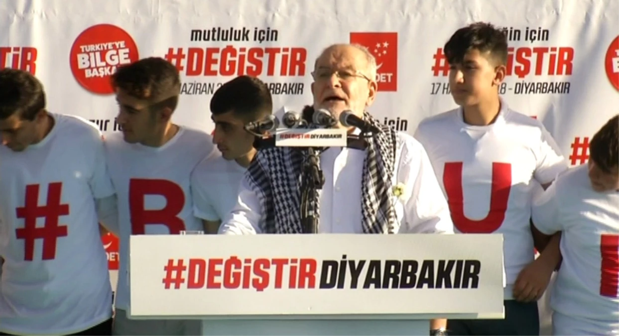Karamollaoğlu Diyarbakır\'da Konuştu