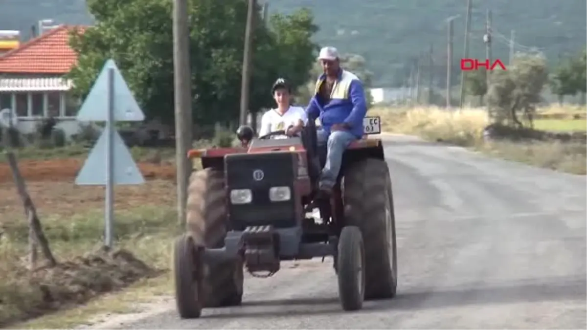 Muğla Tarlada Çift Sürerek, Üniversite Sınavına Hazırlanıyor