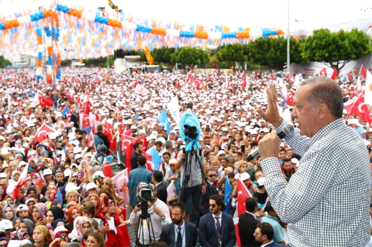 Erdoğan\'ın Antalya Mitingine Büyükşehir\'in Projeleri Damga Vurdu