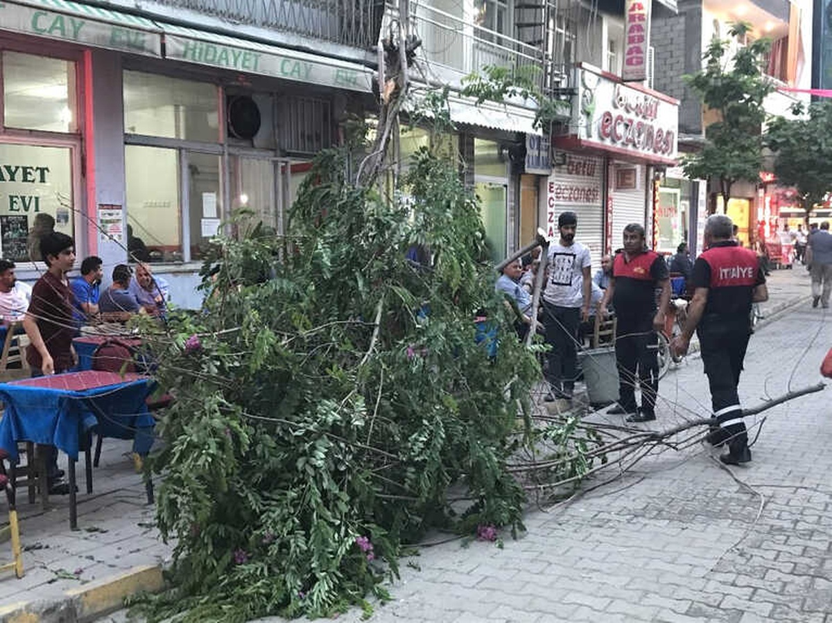 Iğdır\'da Fırtına Esnafı Mağdur Etti
