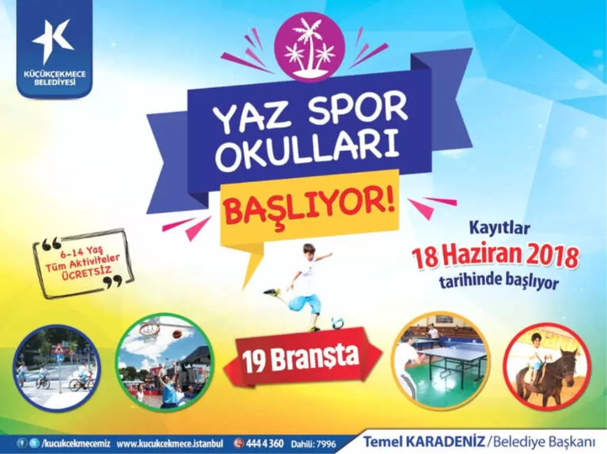 Küçükçekmece\'de Yaz Spor Okulları Kayıtları Başladı