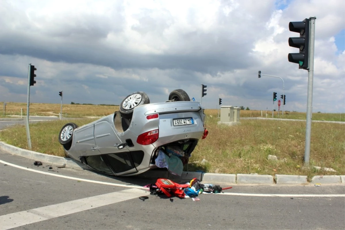 Tekirdağ\'da Trafik Kazası: 1 Yaralı