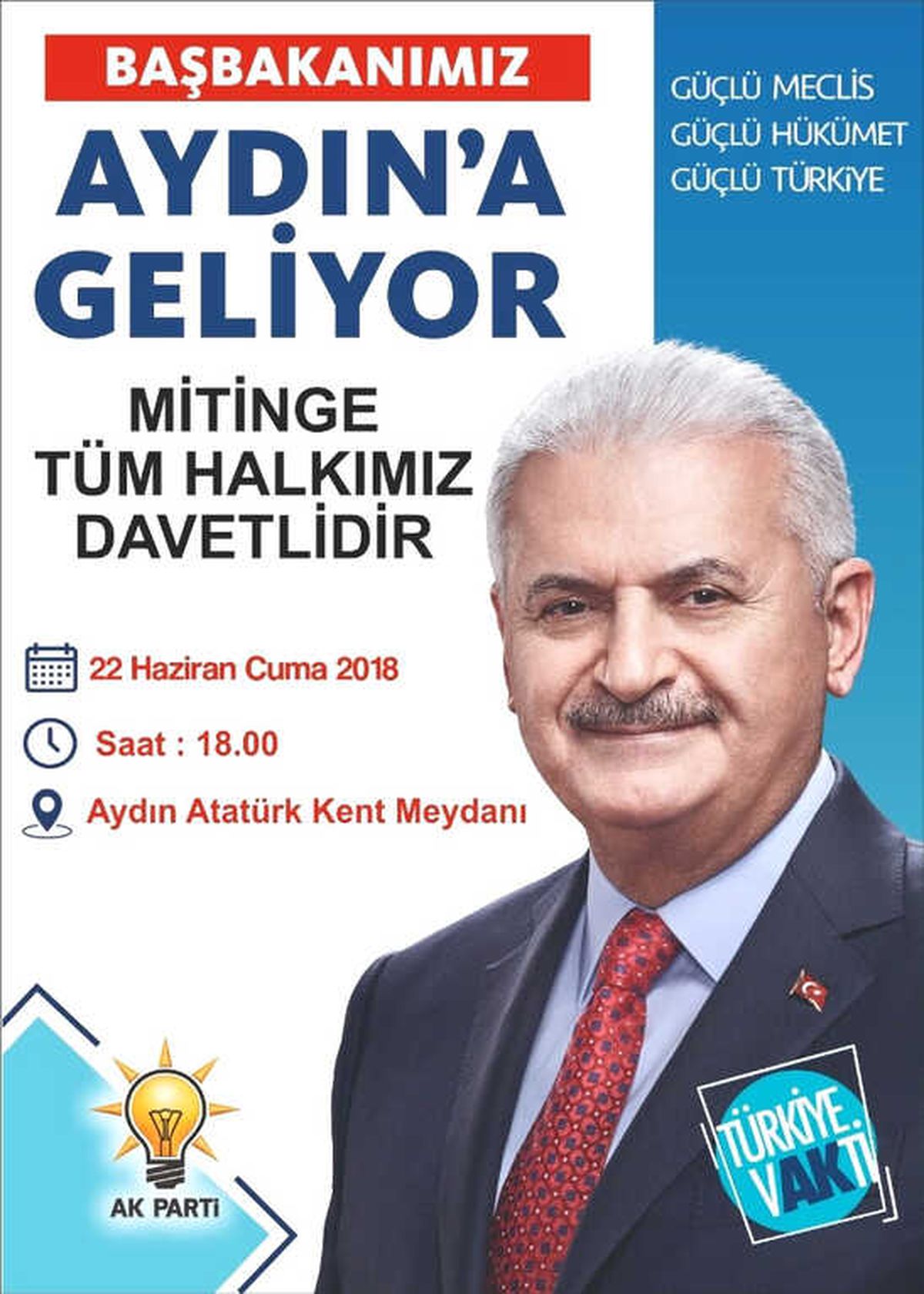 AK Parti İl Başkanı Özmen Aydınlıları Mitinge Davet Etti
