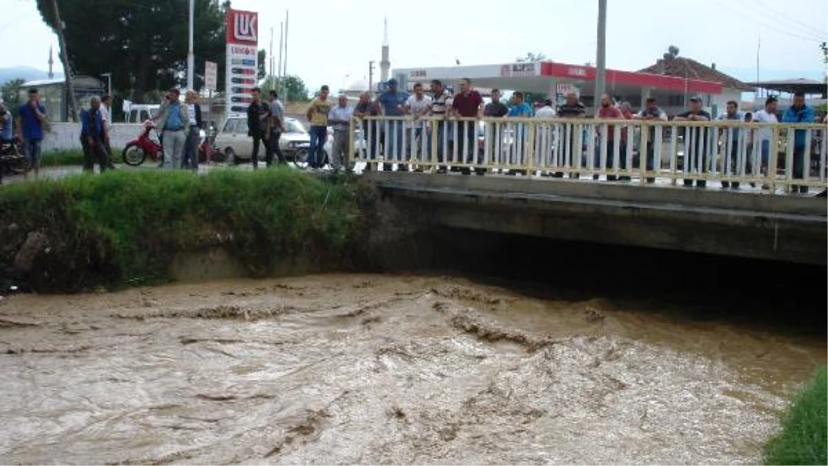 Sarıgöl\'de Sağanak Derelerde Taşkına Neden Oldu