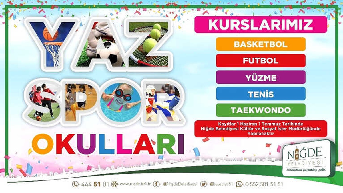 Yaz Spor Okulları Temmuz\'un İlk Haftası Açılıyor