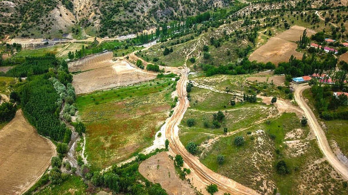 Doğanşehir\'de Yol Çalışmaları