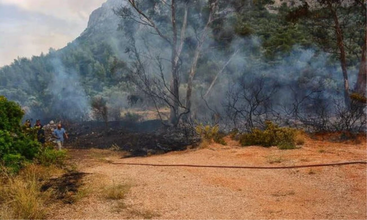 Güney Kıbrıs\'ta Çıkan Yangın KKTC\'yi Alarma Geçirdi