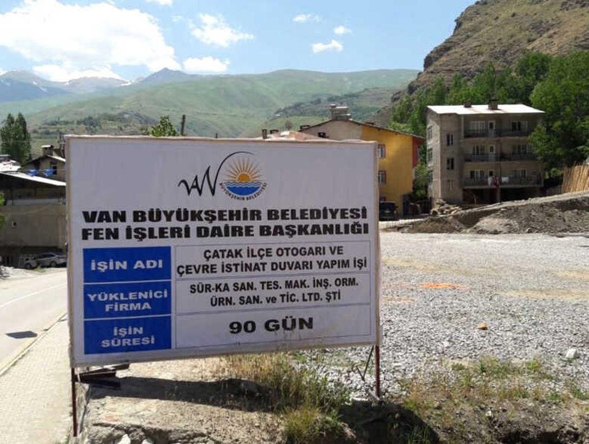 Çatak İlçesine Modern Otogar