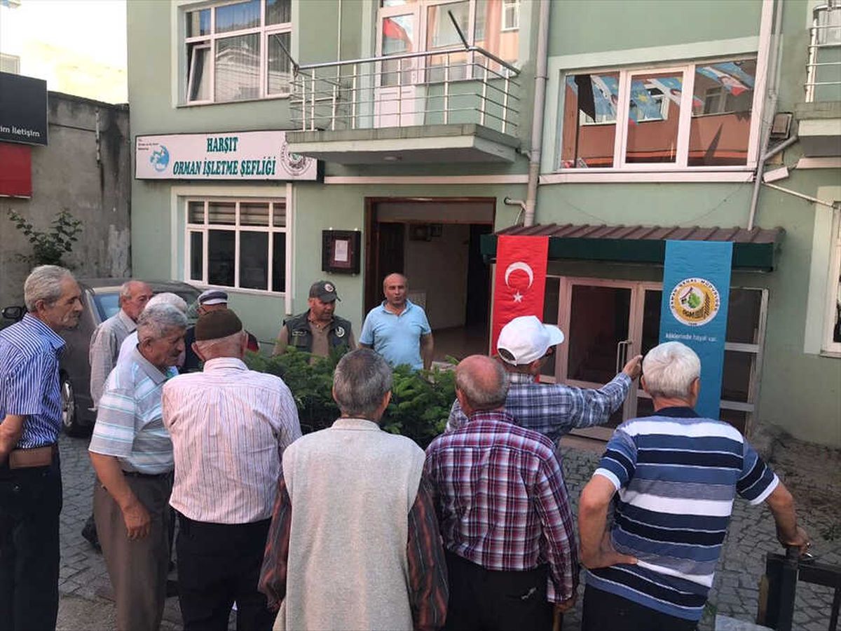 Doğankent\'te Fidan Dağıtıldı