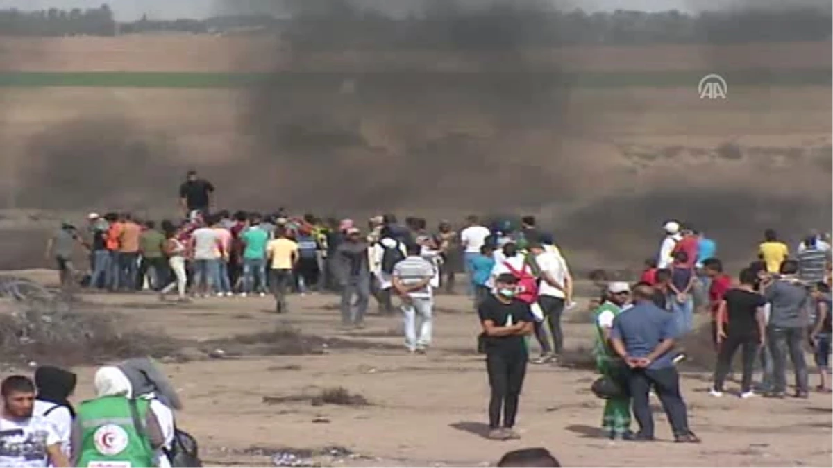 İsrail Askerleri Gazze Sınırında 14 Filistinliyi Yaraladı (2) - Han Yunus