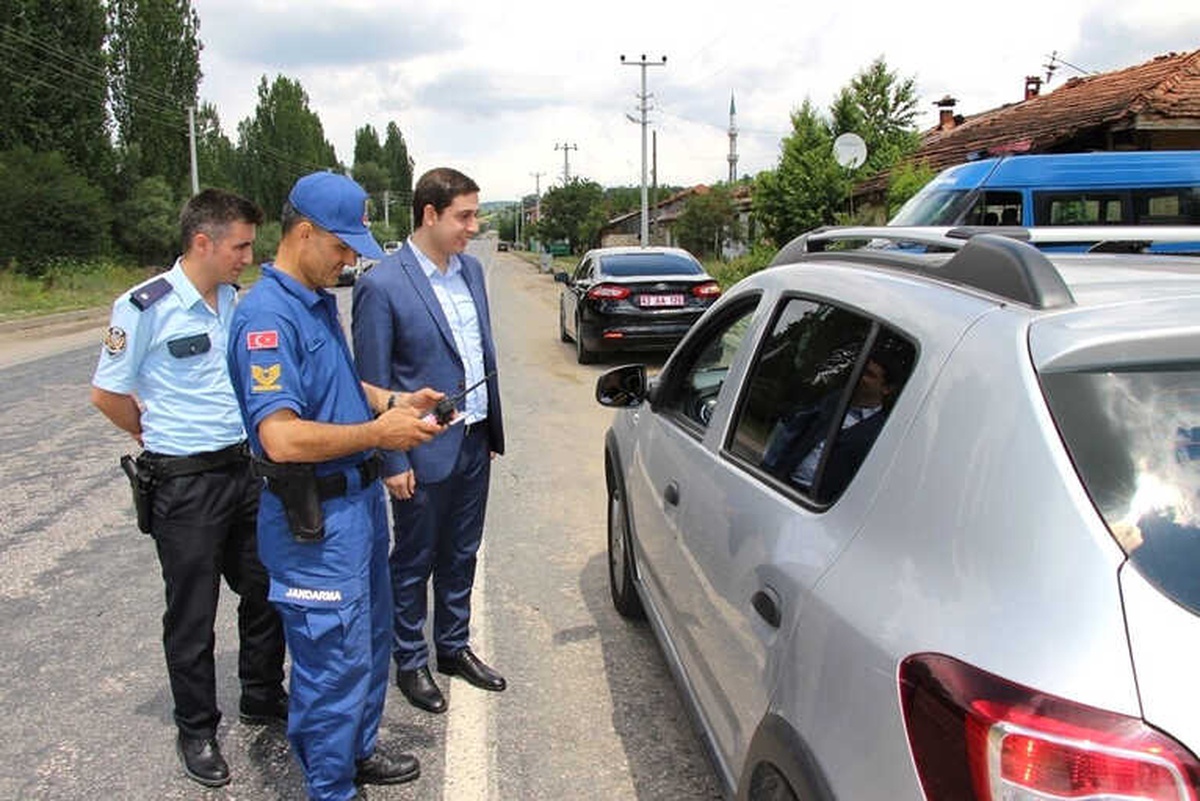 Kaymakam Başar, Yol Kontrol Uygulamasına Katıldı