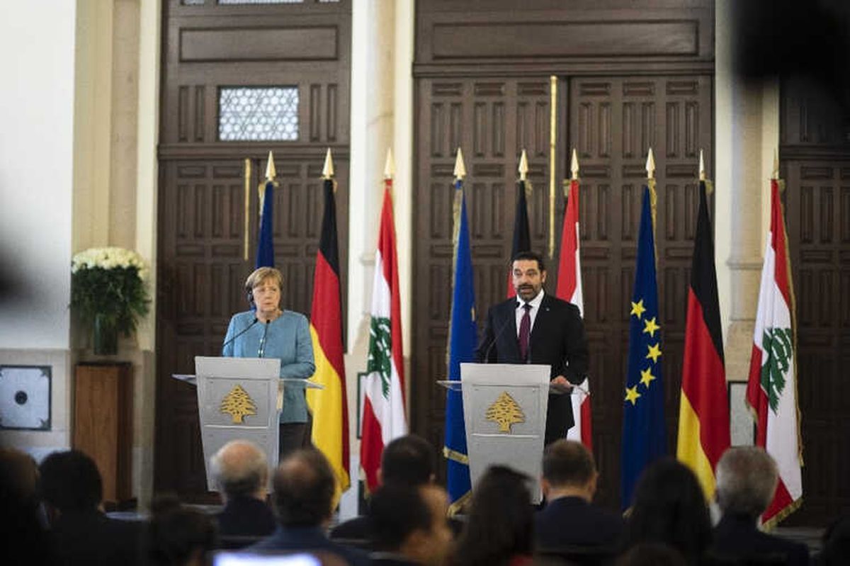 Merkel, Lübnan Başbakanı Hariri ile Görüştü