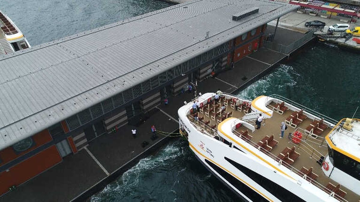 Hizmete Başlayan Karaköy İskelesi Havadan Görüntülendi