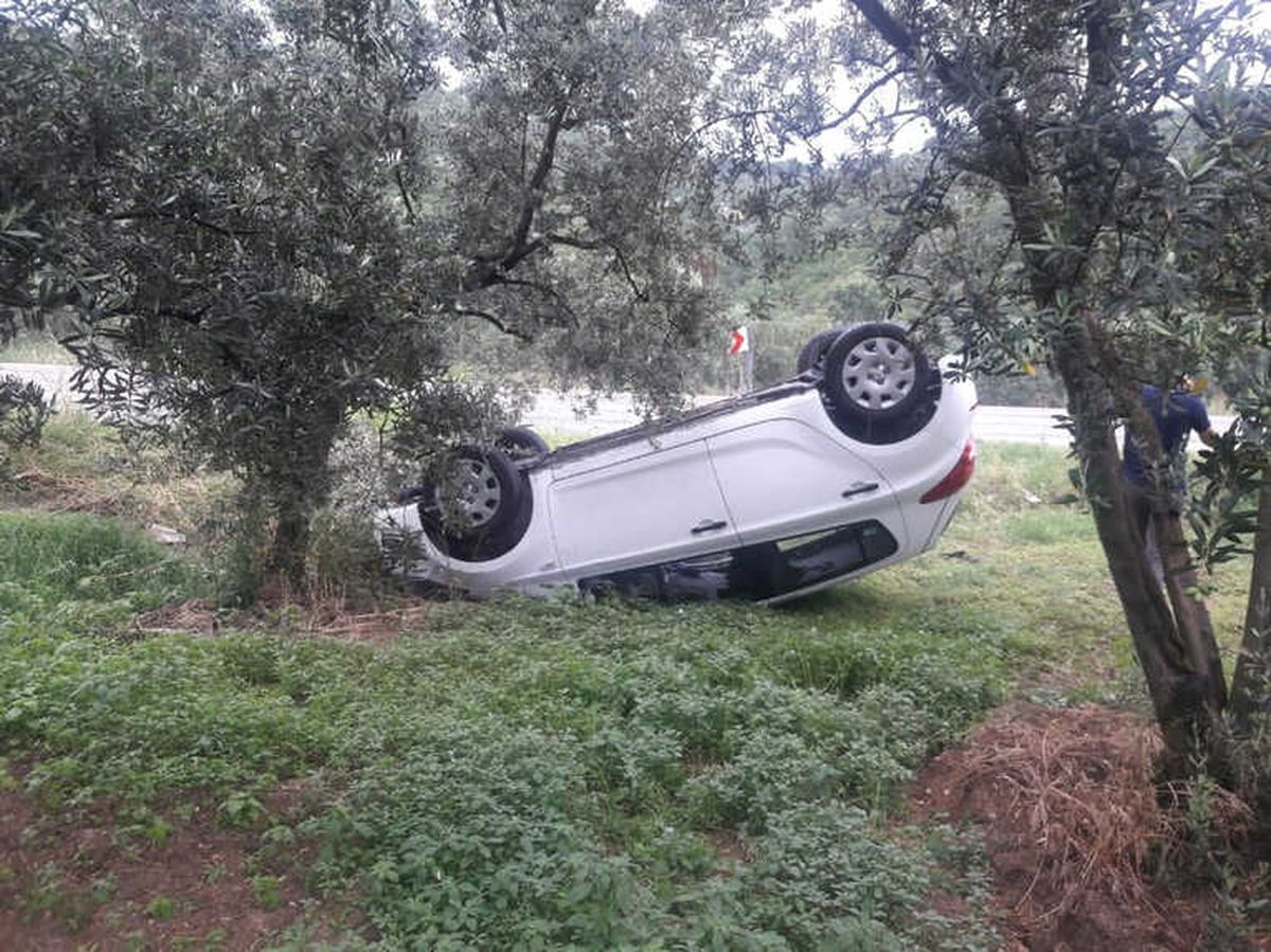 Trafik Kazasını Burnu Bile Kanamadan Atlattı