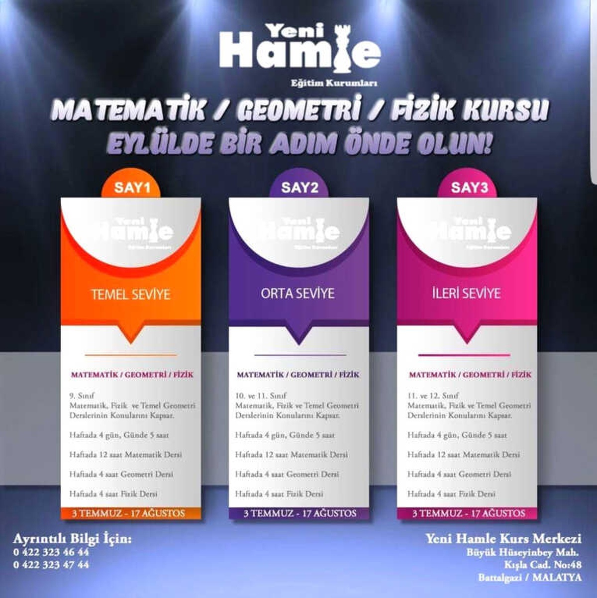 Yeni Hamle\'den Öğrencilere Destek Kursu