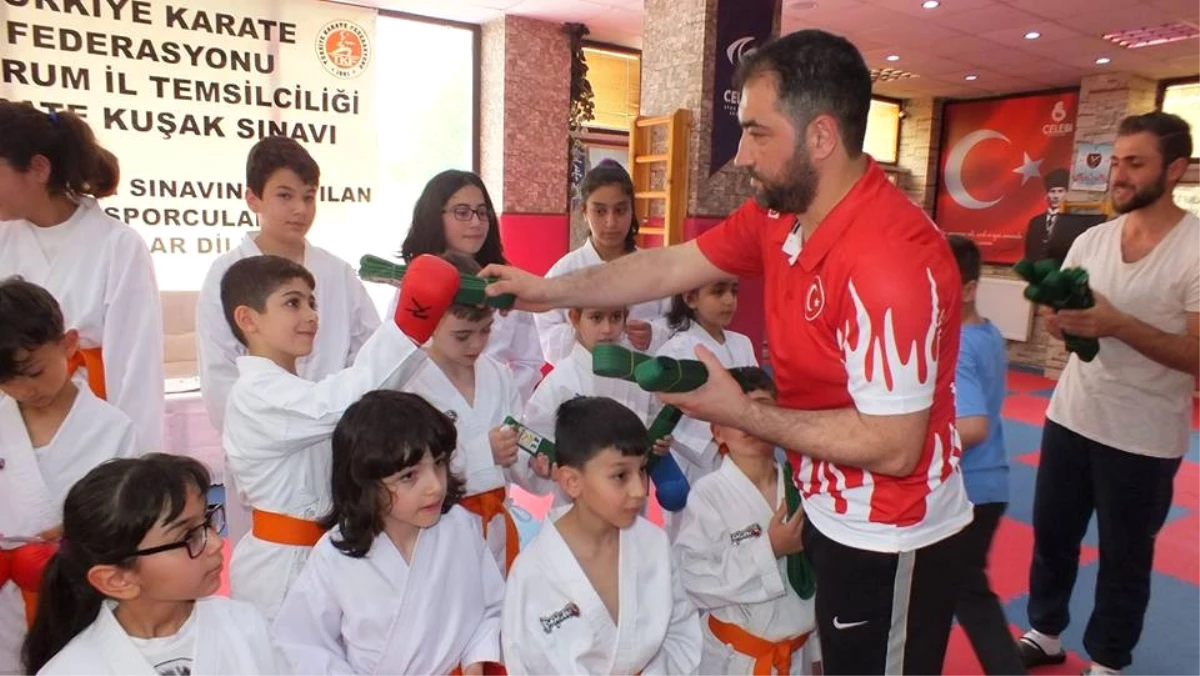 Erzurum\'da Karateciler Hafta Sonunda Kuşak Sınavı Heyecanı Yaşadı