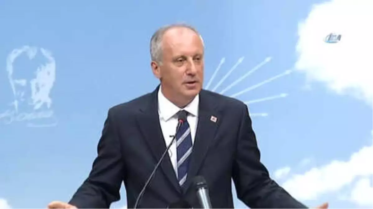 Muharrem İnce: "Açık Ara Bir Durum Var Bunu Kabul Etmeyeceksin, Neyi Kabul Edeceksin?