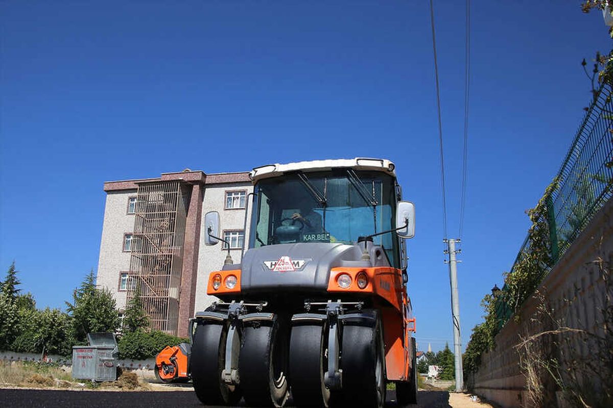 Karaman\'da Doğalgaz Hattı Geçen Sokaklar Asfaltlanıyor