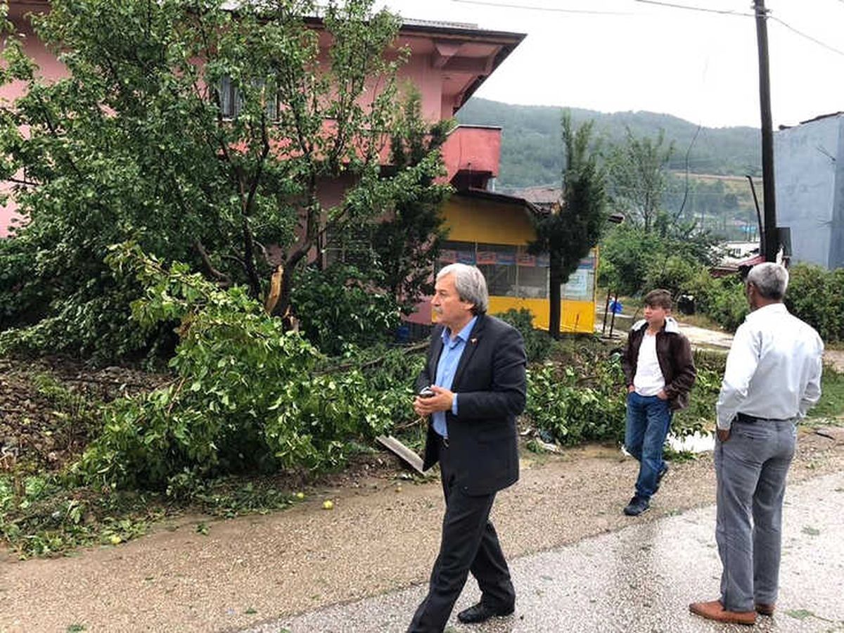 Osmaneli\'de Dolu Büyük Zarara Yol Açtı