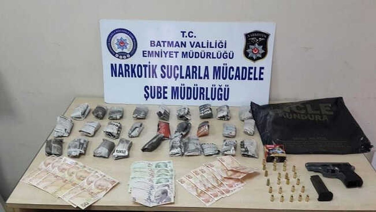 Batman\'da Satışa Hazır Uyuşturucu Ele Geçirildi