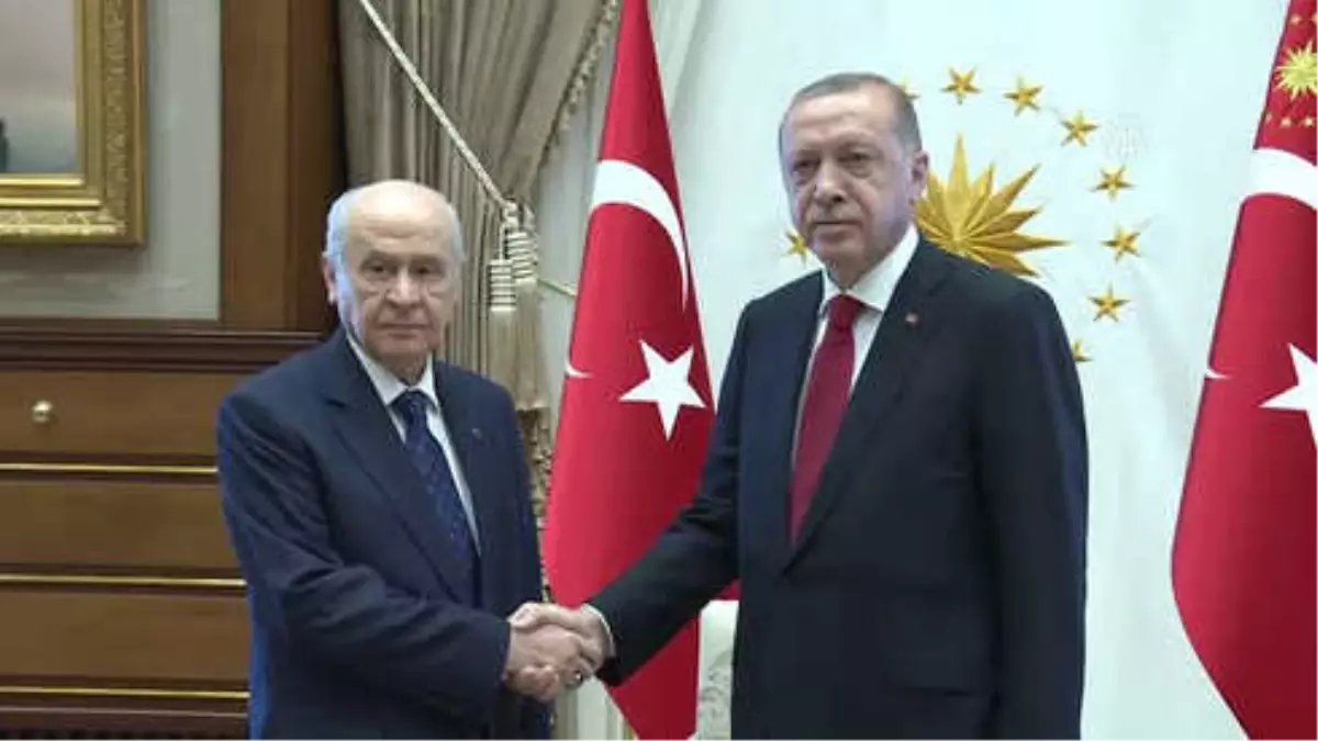 Cumhurbaşkanı Erdoğan, MHP Genel Başkanı Bahçeli\'yi Kabul Etti