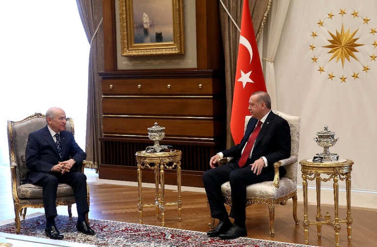 Erdoğan ile Bahçeli\'nin Görüşmesi Başladı