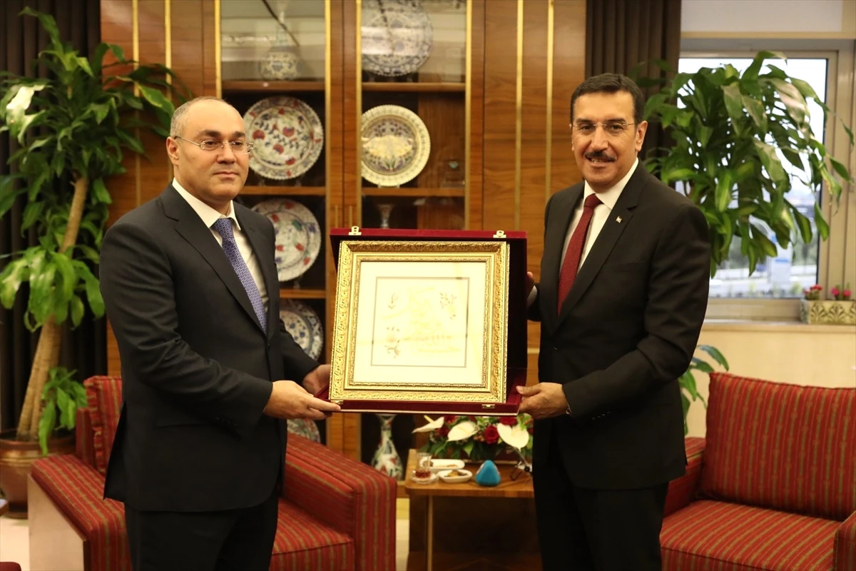 Bakan Tüfenkci, Azerbaycan Gümrük Komitesi Başkanı Mehdiyev\'i Kabul Etti