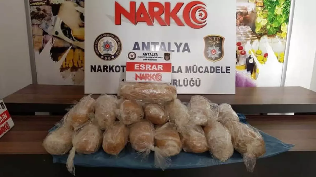 Antalya\'da 19 Kilogram Esrar Ele Geçirildi