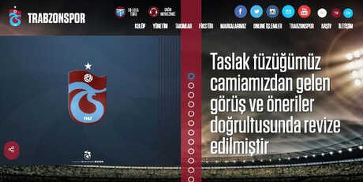 Trabzonspor\'da Taslak Tüzük Revize Edildi