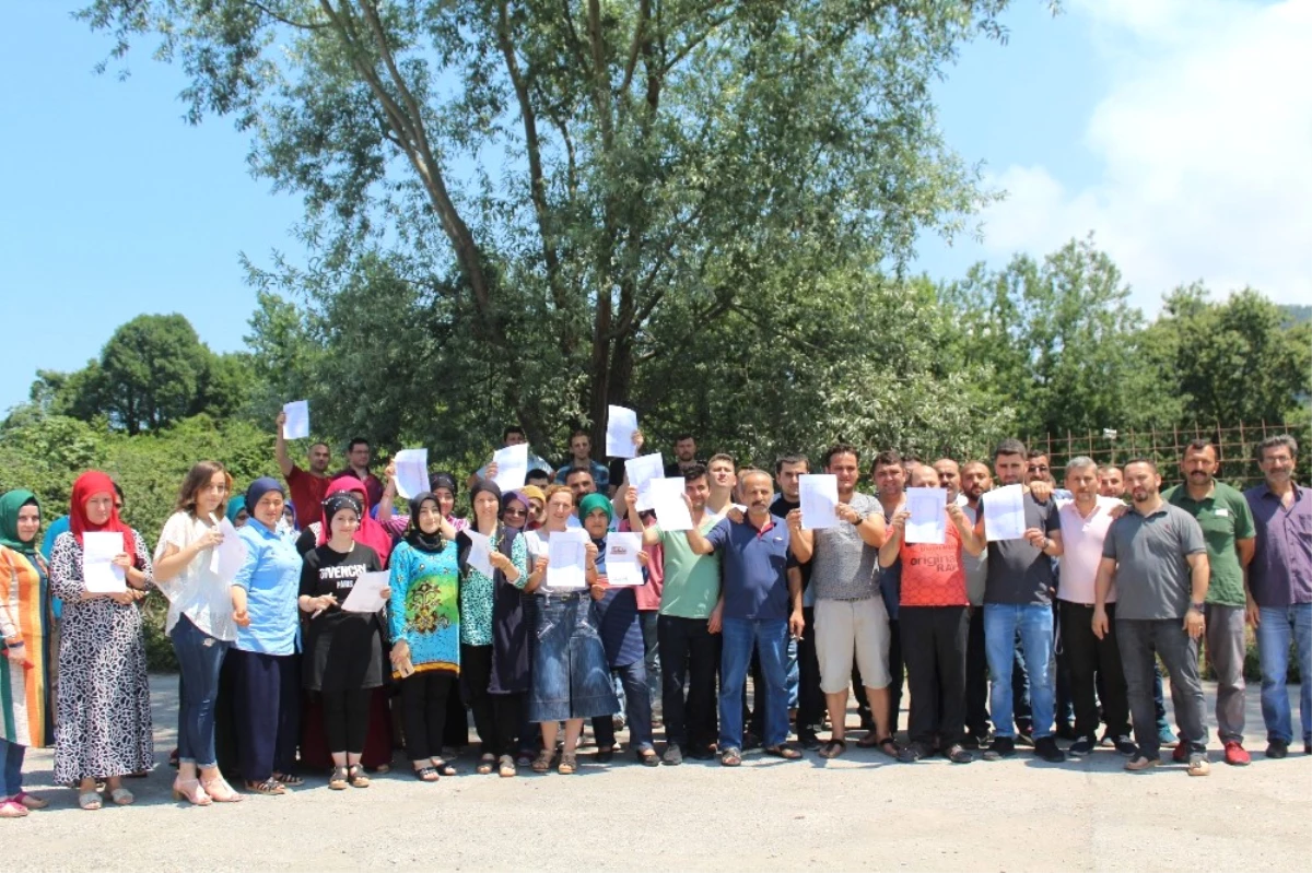 Ünyeli Tekstil Çalışanlarından Osb İçin İmza Kampanyası